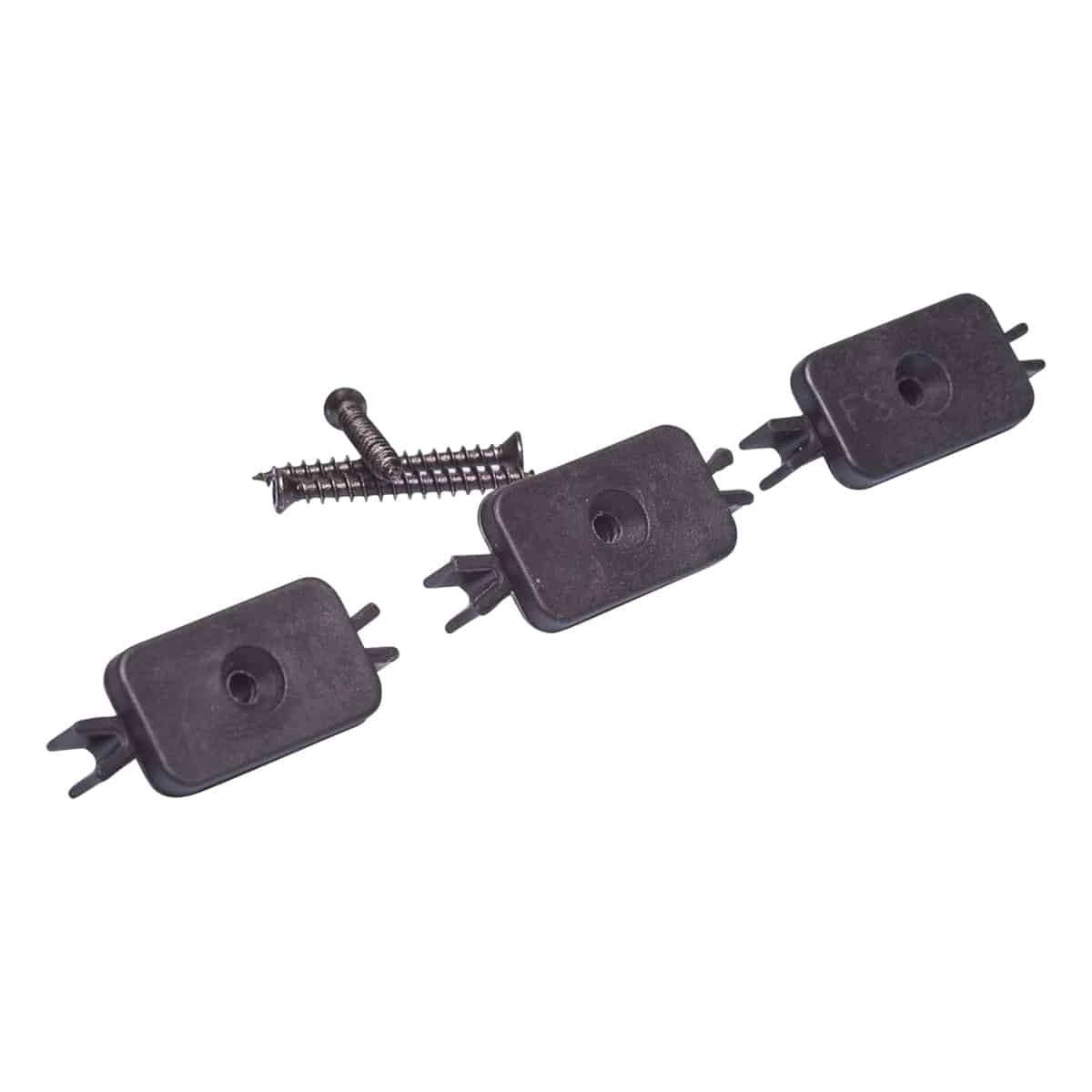 6mm Plastic FastClip Set for Composite Decking – hidden fixings for seamless deck installation.