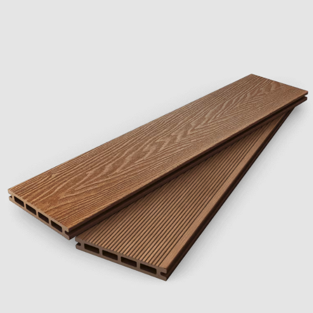 Teak Composite Decking Board – rich, timber-style finish for a classic outdoor aesthetic.