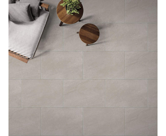 Textured HS Grey porcelain tile – modern flooring solution for patios and interiors