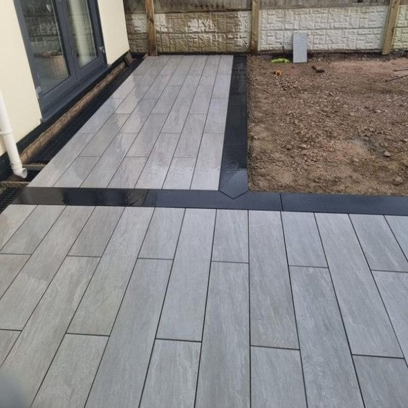 Kandla Grey Border Planks – elegant porcelain edging planks for patios and paths