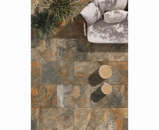 Rustic Slate Paving Slabs – natural multi-colour stone for classic outdoor appeal