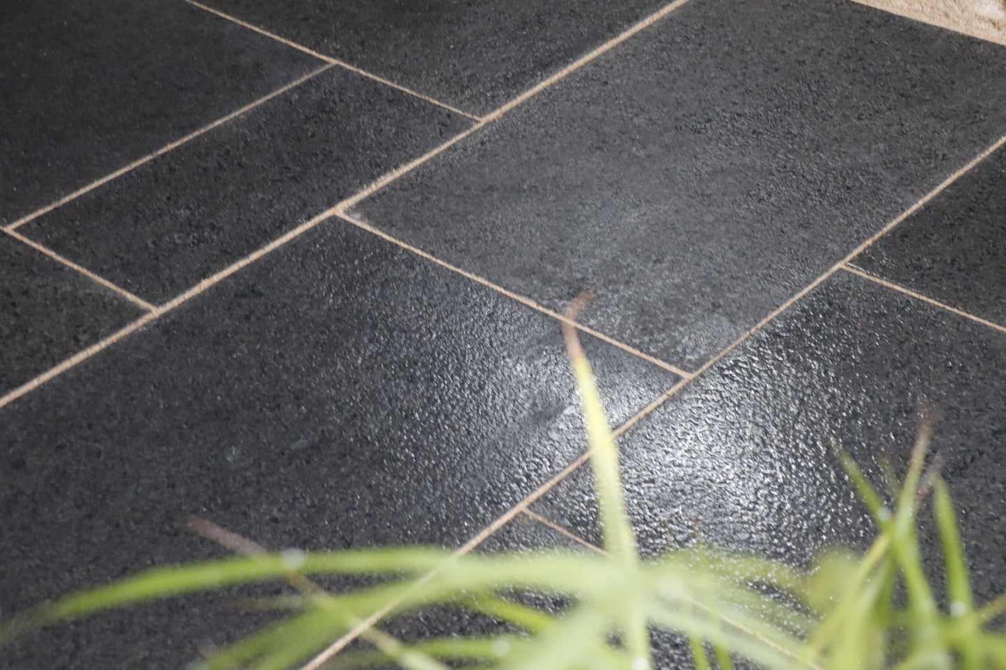 Durable Black Granite Paving – ideal for driveways, walkways, and garden areas.