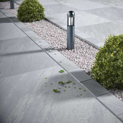 Porcelain Edging in Kandla Grey – strong, low-maintenance border stones for outdoor paving