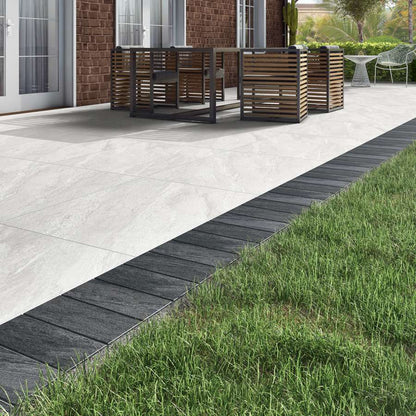 Porcelain Edging Setts in Midnight Grey – perfect for contemporary garden borders