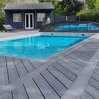 Urban-style Grey Deckboard – ideal for minimalist and city terrace settings